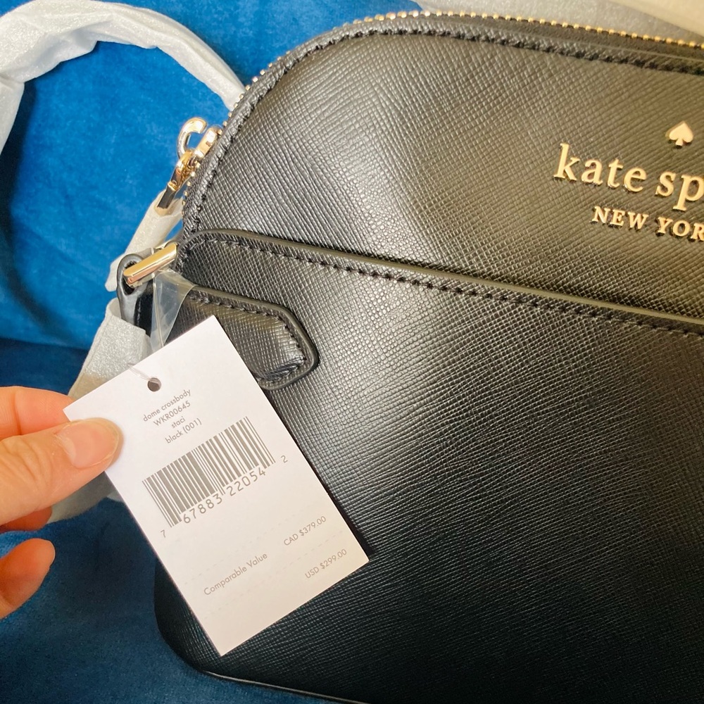NWT KATE SPADE BLACK STACI DOME CROSSBODY BAG - Picture 5 of 10